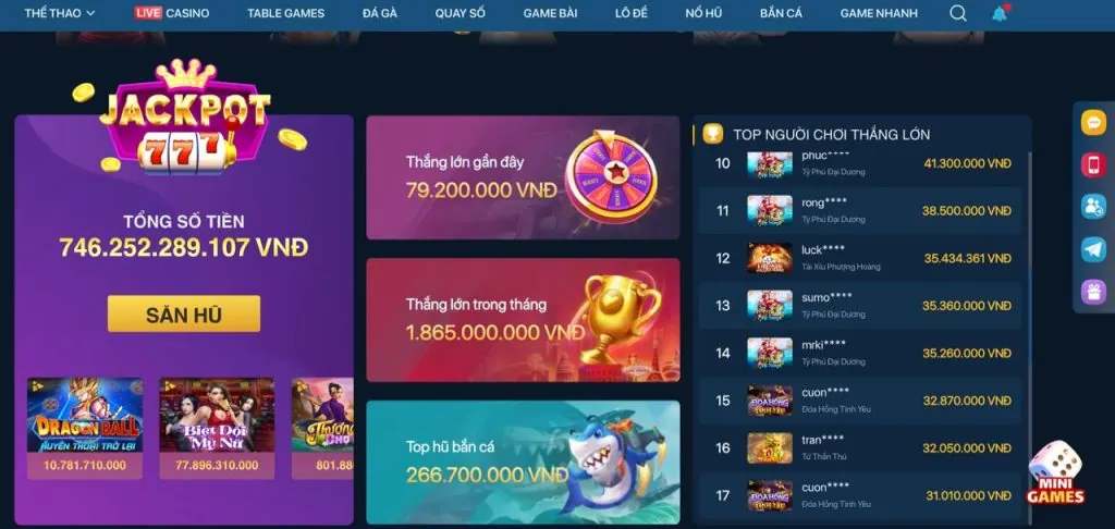 Tổng quan các trò chơi Nổ Hũ đa dạng tại 8vnd